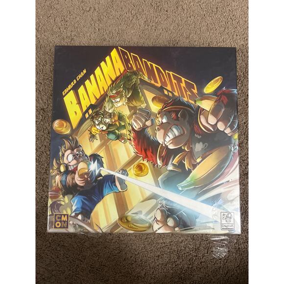 Banana Bandits Board Game Edward Chan Cmon Capstone Boardgame New/Sealed - Picture 1 of 2